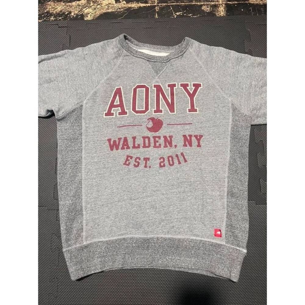 Sportiqe AONY Walden NY Graphic Crewneck Sweatshirt Gray Men's XL Vintage Style